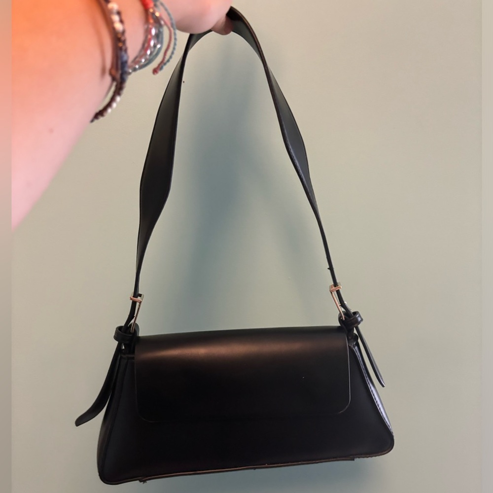 Zara Black Shoulder Purse
